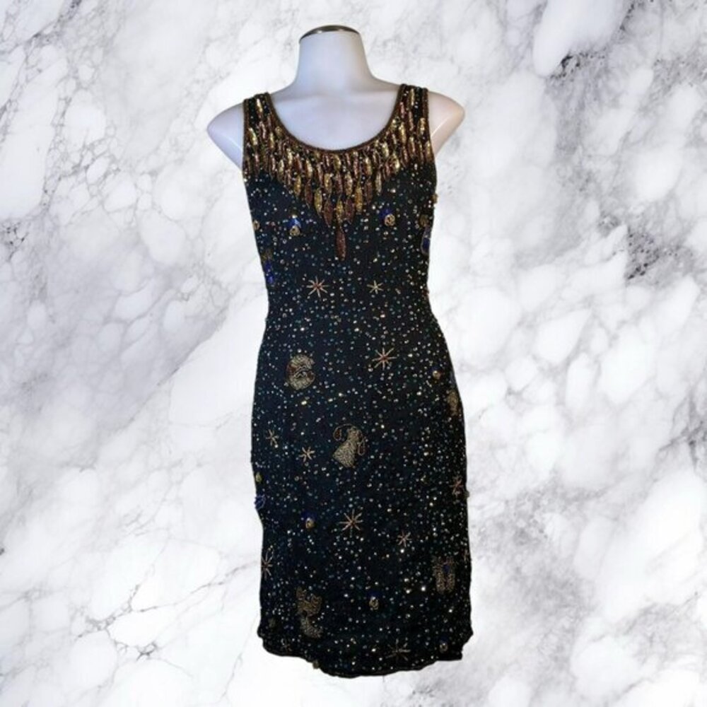 VTG Together! Astrology EmbelliVTG Together! Astrology Embellished Mini Dress 8P